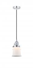  201CSW-PC-G181S - Canton - 1 Light - 5 inch - Polished Chrome - Cord hung - Mini Pendant