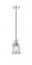  201CSW-PC-G182S-LED - Canton - 1 Light - 5 inch - Polished Chrome - Cord hung - Mini Pendant