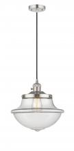  201CSW-PN-G542 - Oxford - 1 Light - 12 inch - Polished Nickel - Cord hung - Mini Pendant