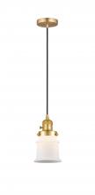  201CSW-SG-G181S - Canton - 1 Light - 5 inch - Satin Gold - Cord hung - Mini Pendant