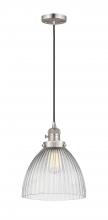  201CSW-SN-G222-LED - Seneca Falls - 1 Light - 10 inch - Brushed Satin Nickel - Cord hung - Mini Pendant