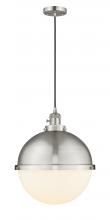  201CSW-SN-HFS-121-SN-LED - Hampden - 1 Light - 13 inch - Brushed Satin Nickel - Cord hung - Pendant