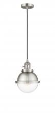  201CSW-SN-HFS-62-SN-LED - Hampden - 1 Light - 7 inch - Brushed Satin Nickel - Cord hung - Mini Pendant