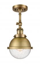  201F-BB-HFS-64-BB-LED - Hampden - 1 Light - 7 inch - Brushed Brass - Semi-Flush Mount