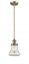  201S-BB-G192 - Bellmont - 1 Light - 7 inch - Brushed Brass - Stem Hung - Mini Pendant