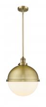  201S-BB-HFS-121-BB-LED - Hampden - 1 Light - 13 inch - Brushed Brass - Stem Hung - Pendant