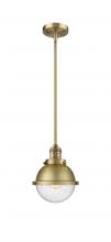  201S-BB-HFS-64-BB-LED - Hampden - 1 Light - 7 inch - Brushed Brass - Stem Hung - Mini Pendant