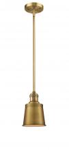  201S-BB-M9-BB-LED - Addison - 1 Light - 5 inch - Brushed Brass - Stem Hung - Mini Pendant