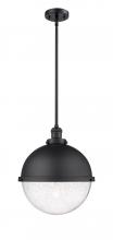  201S-BK-HFS-124-BK-LED - Hampden - 1 Light - 13 inch - Matte Black - Stem Hung - Pendant