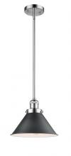  201S-PC-M10-BK-LED - Briarcliff - 1 Light - 10 inch - Polished Chrome - Stem Hung - Mini Pendant