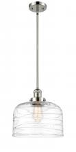 Innovations Lighting 201S-PN-G713-L-LED - Bell - 1 Light - 12 inch - Polished Nickel - Stem Hung - Mini Pendant