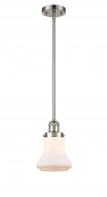  201S-SN-G191-LED - Bellmont - 1 Light - 7 inch - Brushed Satin Nickel - Stem Hung - Mini Pendant