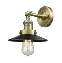  203-AB-M6 - Railroad - 1 Light - 8 inch - Antique Brass - Sconce