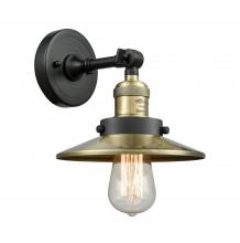  203-BAB-M4-AB-LED - Railroad - 1 Light - 8 inch - Black Antique Brass - Sconce