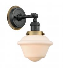  203BK-BPBB-HRBB-G531 - Oxford - 1 Light - 8 inch - Matte Black - Sconce