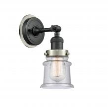  203BK-BPSN-HRSN-G184S - Canton - 1 Light - 5 inch - Matte Black - Sconce