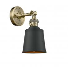  203SW-AB-M9-BK-LED - Addison - 1 Light - 5 inch - Antique Brass - Sconce