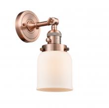  203SW-AC-G51 - Bell - 1 Light - 5 inch - Antique Copper - Sconce