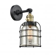  203SW-BAB-G58-CE-LED - Bell Cage - 1 Light - 6 inch - Black Antique Brass - Sconce