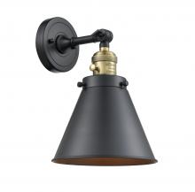  203SW-BAB-M13-BK - Appalachian - 1 Light - 8 inch - Black Antique Brass - Sconce