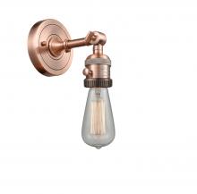  203SW-AC-LED - Bare Bulb - 1 Light - 5 inch - Antique Copper - Sconce