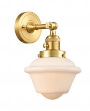  203SW-SG-G531-LED - Oxford - 1 Light - 8 inch - Satin Gold - Sconce