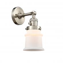  203SW-SN-G181S - Canton - 1 Light - 5 inch - Brushed Satin Nickel - Sconce