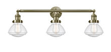 Innovations Lighting 205-AB-G324-LED - Olean - 3 Light - 31 inch - Antique Brass - Bath Vanity Light