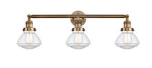 Innovations Lighting 205-BB-G322-LED - Olean - 3 Light - 31 inch - Brushed Brass - Bath Vanity Light