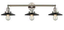  205-PN-M6 - Railroad - 3 Light - 32 inch - Polished Nickel - Bath Vanity Light