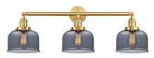  205-SG-G73-LED - Bell - 3 Light - 32 inch - Satin Gold - Bath Vanity Light