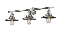  205-SN-M2-LED - Railroad - 3 Light - 32 inch - Brushed Satin Nickel - Bath Vanity Light