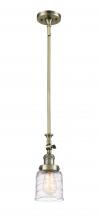 Innovations Lighting 206-AB-G513-LED - Bell - 1 Light - 5 inch - Antique Brass - Stem Hung - Mini Pendant