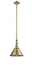  206-BB-M10-BB-LED - Briarcliff - 1 Light - 10 inch - Brushed Brass - Stem Hung - Mini Pendant