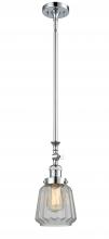  206-PC-G142-LED - Chatham - 1 Light - 7 inch - Polished Chrome - Stem Hung - Mini Pendant