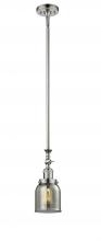  206-PN-G53 - Bell - 1 Light - 5 inch - Polished Nickel - Stem Hung - Mini Pendant