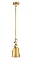  206-SG-M9-SG-LED - Addison - 1 Light - 5 inch - Satin Gold - Stem Hung - Mini Pendant