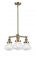  207-AB-G324-LED - Olean - 3 Light - 19 inch - Antique Brass - Stem Hung - Chandelier