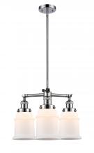  207-PC-G181-LED - Canton - 3 Light - 18 inch - Polished Chrome - Stem Hung - Chandelier