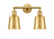  208-SG-M9-SG-LED - Addison - 2 Light - 16 inch - Satin Gold - Bath Vanity Light