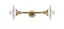  208L-BB-G1 - Halophane - 2 Light - 9 inch - Brushed Brass - Bath Vanity Light