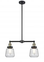  209-BAB-G142-LED - Chatham - 2 Light - 21 inch - Black Antique Brass - Stem Hung - Island Light