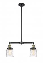 Innovations Lighting 209-BAB-G513-LED - Bell - 2 Light - 21 inch - Black Antique Brass - Stem Hung - Island Light