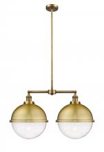  209-BB-HFS-124-BB-LED - Hampden - 2 Light - 18 inch - Brushed Brass - Stem Hung - Island Light