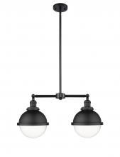  209-BK-HFS-82-BK - Hampden - 2 Light - 18 inch - Matte Black - Stem Hung - Island Light