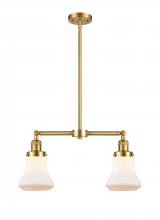  209-SG-G191-LED - Bellmont - 2 Light - 21 inch - Satin Gold - Stem Hung - Island Light