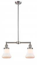  209-SN-G191-LED - Bellmont - 2 Light - 21 inch - Brushed Satin Nickel - Stem Hung - Island Light