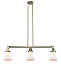  213-AB-G191 - Bellmont - 3 Light - 39 inch - Antique Brass - Stem Hung - Island Light