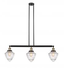  213-BAB-G664-7 - Bullet - 3 Light - 38 inch - Black Antique Brass - Stem Hung - Island Light