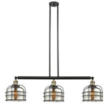  213-BAB-G78-CE-LED - Bell Cage - 3 Light - 42 inch - Black Antique Brass - Stem Hung - Island Light